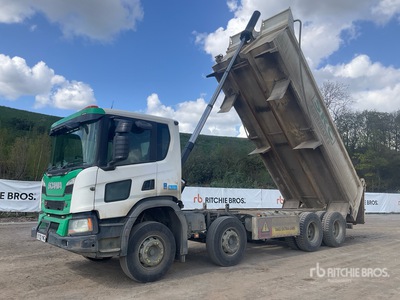 2020 Scania P370 XT 8x4 Twin-Steer Camion à benne basculante Quad/A