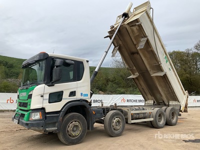 2020 Scania P370 XT 8x4 Twin-Steer Camion à benne basculante Quad/A