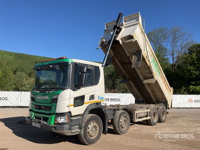 2019 Scania P370 XT 8x4 Twin-Steer Autocarro ribaltabile 4 assi