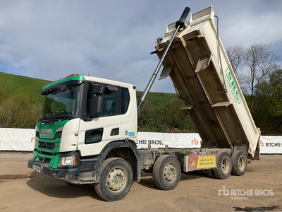 2020 Scania P370 XT 8x4 Twin-Steer Camion à benne basculante Quad/A
