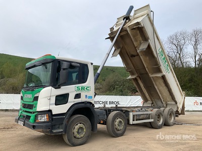 2020 Scania P370 XT 8x4 Twin-Steer Camion à benne basculante Quad/A