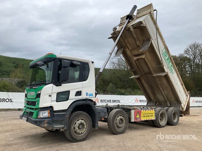 2020 Scania P370 XT 8x4 Twin-Steer Camion à benne basculante Quad/A