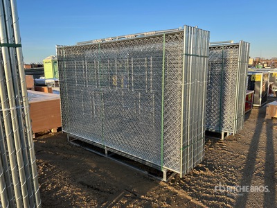 Quantity of (20) 2026 GLCF1006 10 ft x 6 ft Chain Link Temporary Site Fence (Unused)