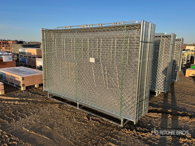 Quantity of (20) 2026 GLCF1006 10 ft x 6 ft Chain Link Temporary Site Fence (Unused)