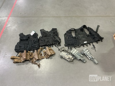 (3) Vests, (12) Pistol Holster Kits & Assorted Items