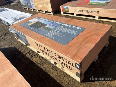 2026 Rhino AGR-LS1220 20 ft x 12 ft Metal Schuilplaats voor vee (Unused)