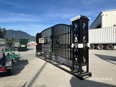 2026 Suihe NFG-20FGP-E 20 ft x 7 ft 9 in Wrought Iron Driveway Gate (Unused)