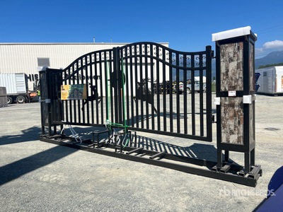 2026 Suihe NFG-20FGP-D 20 ft x 7 ft 6 in Steel Bi-Parting Farm ドライブウェイ ゲート (Unused)