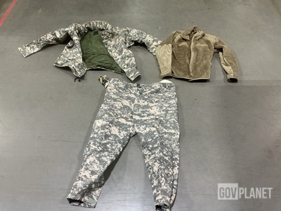 (25) Cold Weather Jackets, (9) Wet Weather Parkas & Assorted Items