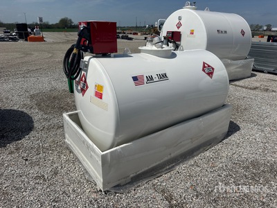 2026 AM Tank 500 490 gal Skid Mounted Steel Storage and Dispensing Fuel Tank (Unused)