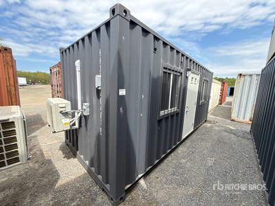 20 ft x 8 ft Skid-Mounted Container Oficina móvil