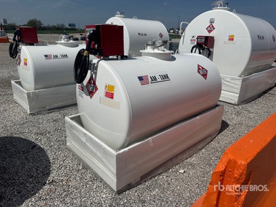 2026 AM Tank 490 gal Skid Mounted Steel Storage and Dispensing Fuel Tank (Unused)
