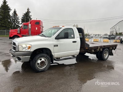 2007 Dodge Ram 3500 4x4 11FT Flat Bed Pickup