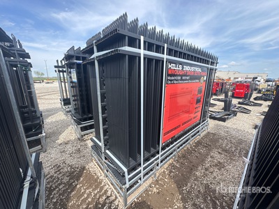 Quantity of (30) Hill Industrial 10 ft x 6 ft Wrought Iron Ogrodzenie terenu