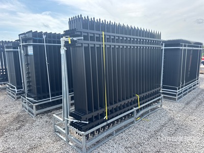 Quantity of (12) Hill Industrial 10 ft x 6 ft Wrought Iron Ogrodzenie terenu