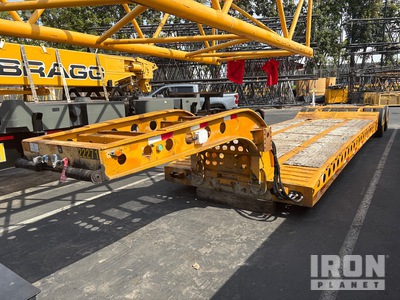 1981 Cozad 19 ft 16-Wheel Removable Gooseneck Lowboy Trailer