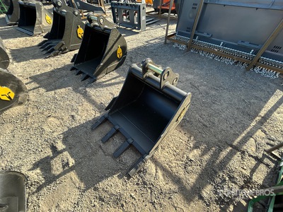 Trojan 35CL 24 in Digging Godet d'excavatrice - Fits 40mm Cat 303, 303.5, 304 Case, New Holland, Kobelco SK35 Deere/Hitachi 35D/G