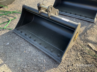 Trojan 35CL 42 in Cleanup Excavator Bucket - Fits 40mm Cat 303, 303.5, 304 Case, New Holland, Kobelco SK35 Deere/Hitachi 35D/G