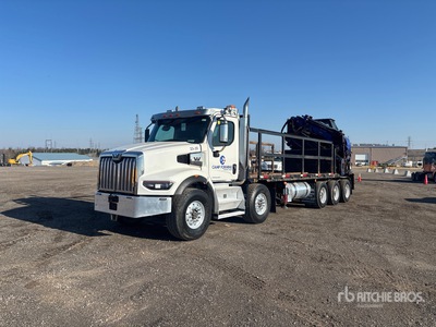 2022 PM 100028SP Knuckle Boom on 2023 Western Star 49X 10x6 Twin-Steer mobiele kraan