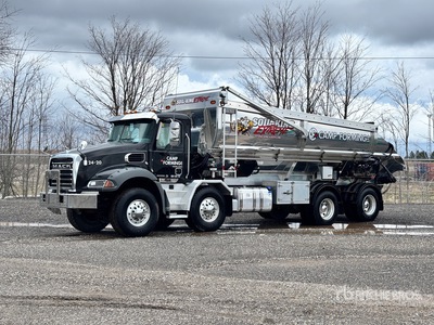 Soil-King XTR25AL on 2024 Mack Granite 8x4 Twin-Steer Stone Spreader Truck