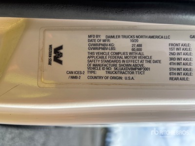 2021 Western Star 4700 T/A Day Cab Truck Tractor