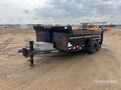 2022 Southland SL714-16K 14 ft T/A Tipping Utility Trailer