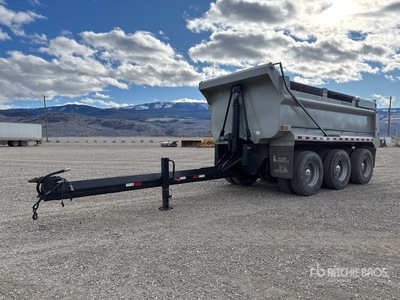 2006 Langfab 15 ft 6 in Tri/A Pup Dump Trailer