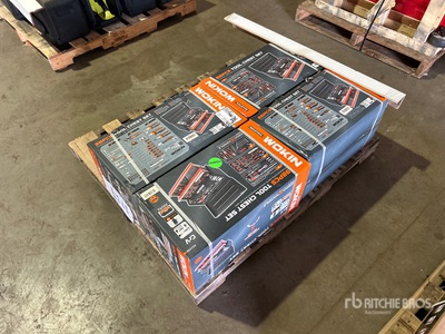 Quantity of (4) Wokin 98 Pc Tool Set w/ Tool Box
