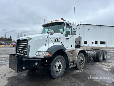 2008 Mack GU813 8x4 Twin-Steer Cab and Chassis