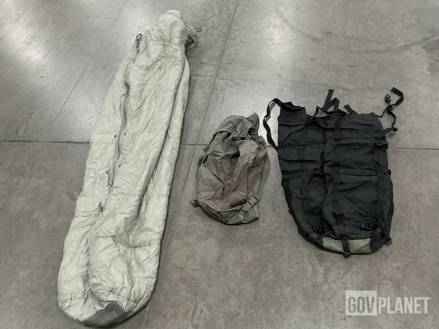 (6) Sleeping Bags, (26) Compression Stuff Sacks & Assorted Items