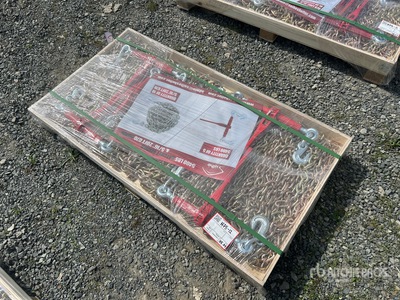 Quantity of (5) 2026 Suihe BC-9200 9200 lb Ratchet Binders & (10) 20 ft Chains (Unused)