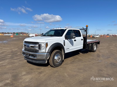 2019 Ford F-550 XLT 4x4 Crew Cab Flatbed Truck