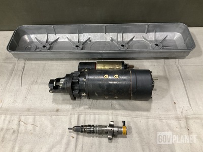 (1) Starter, (7) Valve Covers, (1) Injector Assembly & Assorted Items