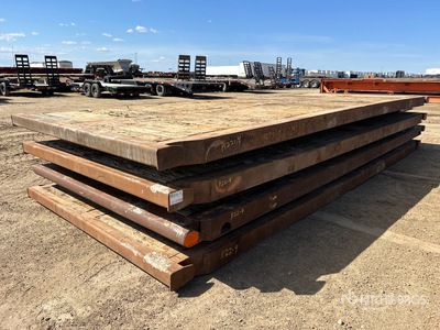 Quantity of (4) 8 ft x 20 ft Steel Rig سطح