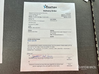 2025 Trailer Pro مقطورة تفريغ خفيفة