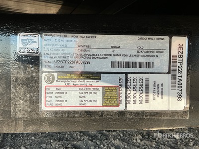 2026 Industrias America 227T 22 ft T/A Plataforma Basculante (Unused)