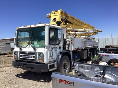 Sany on 2008 Mack MRU613 6x4 Concrete Pump Truck