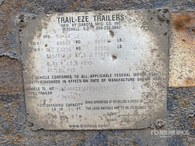 2012 Landoll 455-53 Tri/A Sliding Axle Trailer