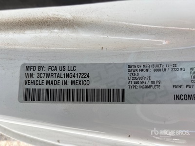 2022 Ram 3500 4x4 Service Truck