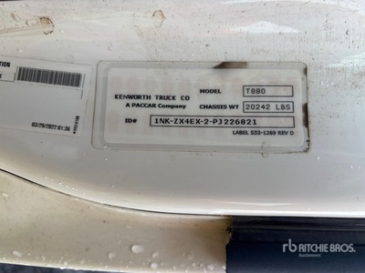 2023 Kenworth T880 10x4 Camion grumier