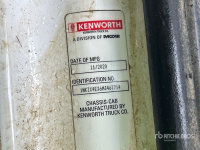 2021 Kenworth T880 8x4 Camion à benne basculante Tridem