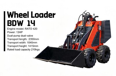 2026 ROMAX BDW14 Mini Minicargadora
