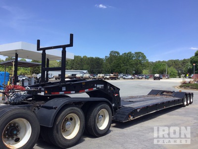 2018 Trail King TK110HDC Tri/A Single Drop Removable Gooseneck Lowboy Trailer