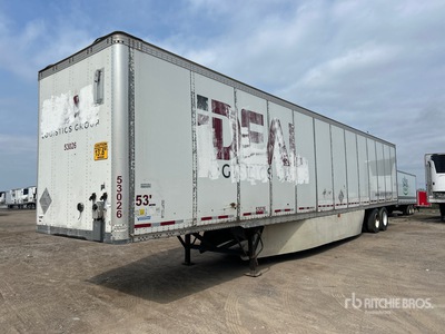 2012 Vanguard 53 ft x 102 in T/A Van Trailer
