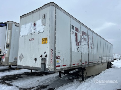 2012 Vanguard 53 ft x 102 in T/A Van Trailer