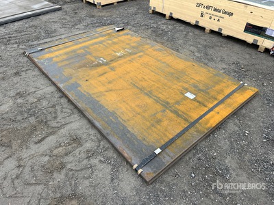 Quantity of (2) 2025 Kit Containers 67 in x 108 in (0.62 in Thick) Stahlplatten