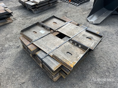 Quantity of (10) 2025 Kit Containers QT-F-BLANK Skid Steer Attachment Mounting Plate