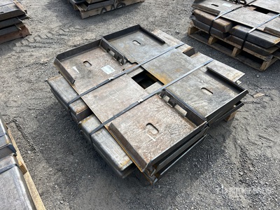 Quantity of (10) 2025 Kit Containers QT-F-BLANK Skid Steer Attachment Mounting Plate