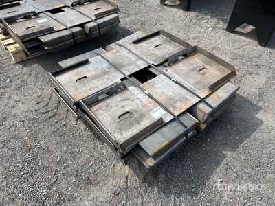 Quantity of (10) 2025 Kit Containers QT-F-BLANK Skid Steer Attachment Mounting Plate