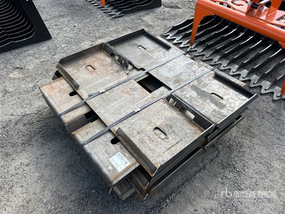 Quantity of (10) 2025 Kit Containers QT-F-BLANK Skid Steer Attachment Mounting Plate